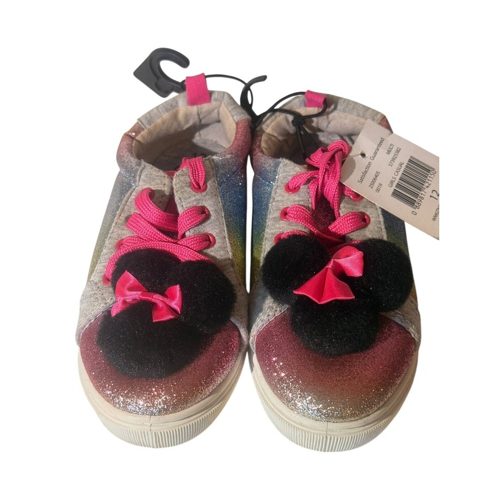 New With Tags Toddlers Girls Disney‎ Minnie Mouse Multi Color Sneakers Size 12